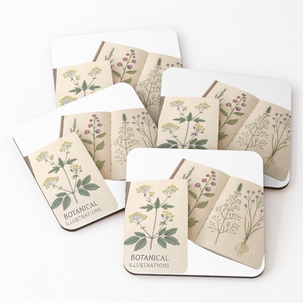 Item preview, Vintage Botanical Illustrations Notebook – Hand-Drawn Floral Art designed and sold by TrendThreadsfor.