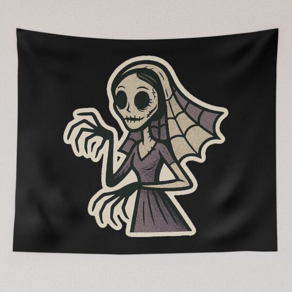 Item preview, Retro 1960s Halloween Horror Comic Art- Skeleton Bride designed and sold by JacobKAurumhead.