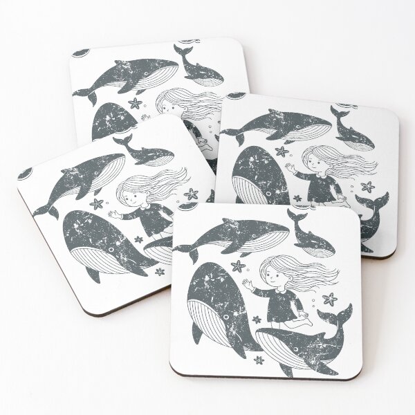 Item preview, Just a Girl Who Loves Whales designed and sold by IceEdgeStudio.