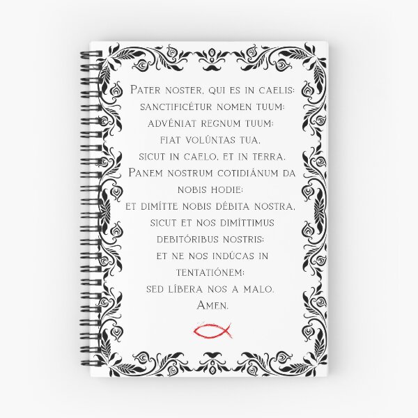 Item preview, Latin Lord’s Prayer – Pater Noster Christian Our Father Who Art in Heaven designed and sold by Teethink-Design.