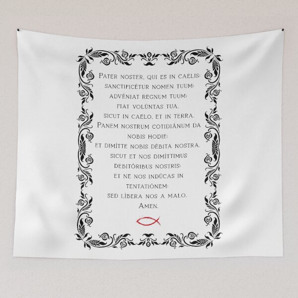 Item preview, Latin Lord’s Prayer – Pater Noster Christian Our Father Who Art in Heaven designed and sold by Teethink-Design.