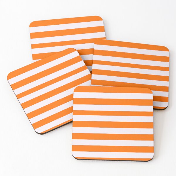 Item preview, Bright Orange and White Stripes designed and sold by Groovy Looks.