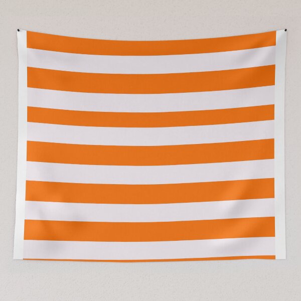 Item preview, Bright Orange and White Stripes designed and sold by SouthPrint.