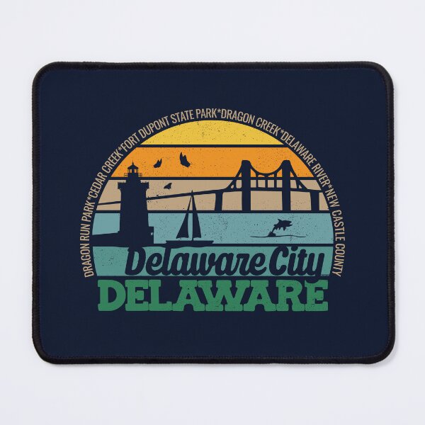 Item preview, Delaware City Delaware Retro Sunset Local Pride Logo  designed and sold by CRHPOD20.