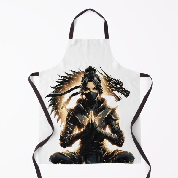 Item preview, Epic Spiritual Ninja Warrior Design – Dragon Spirit Summoning Meditation Pose designed and sold by Lag-Threads.
