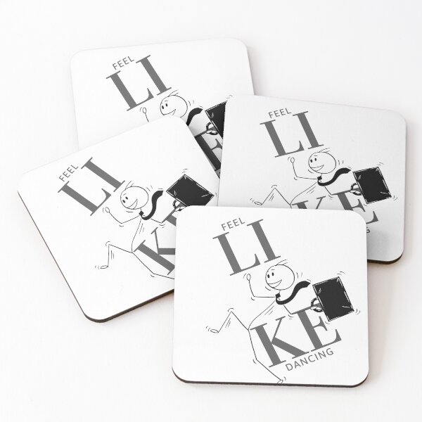 Item preview, Feel Like Dancing – Fun Stick Figure Art - happy designed and sold by Teethink-Design.