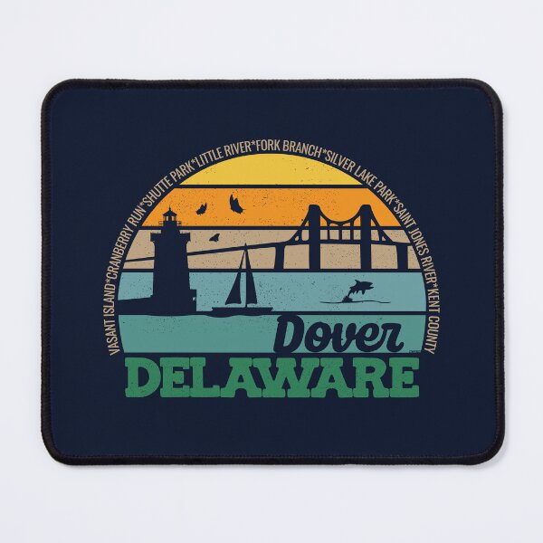 Item preview, Dover Delaware Retro Sunset Local Pride Logo  designed and sold by CRHPOD20.