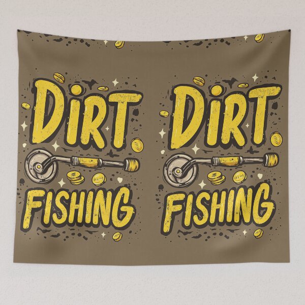 Item preview, Happy dirt fishing with cheerful flying coins everywhere. designed and sold by Piotrek0001.