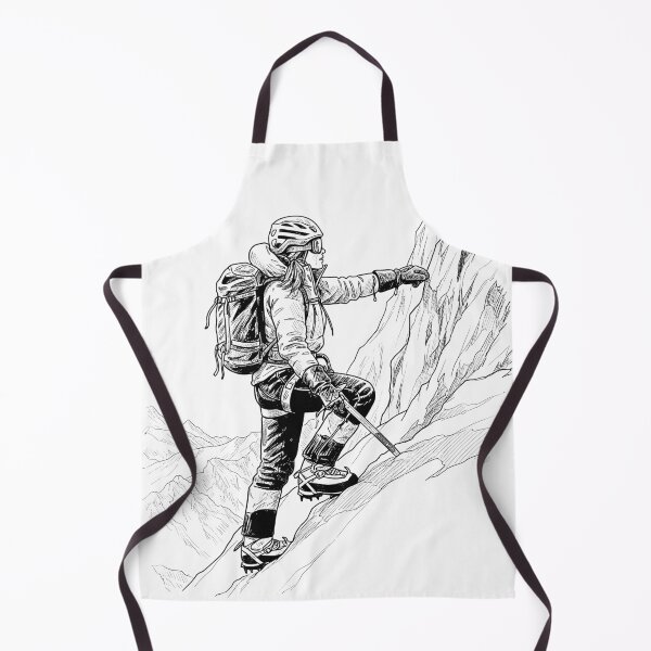 Item preview, Lady Mountain Climber Pencil Sketch designed and sold by IceEdgeStudio.