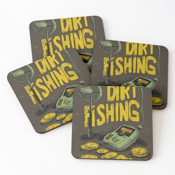 Item preview, Dirt fishing equipment is laid out and ready for action. designed and sold by Piotrek0001.