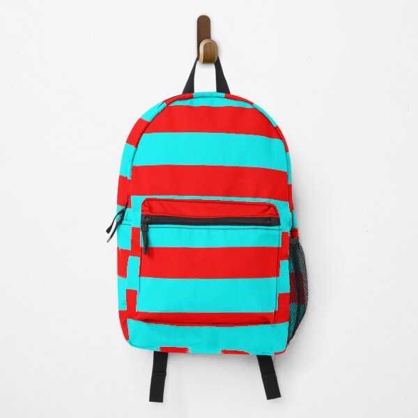 Item preview, Bright Red and Cyan Stripes designed and sold by SouthPrint.