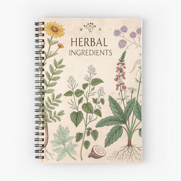 Item preview, Vintage Herbal Botanical Illustration – Medicinal Plants Artwork designed and sold by TrendThreadsfor.