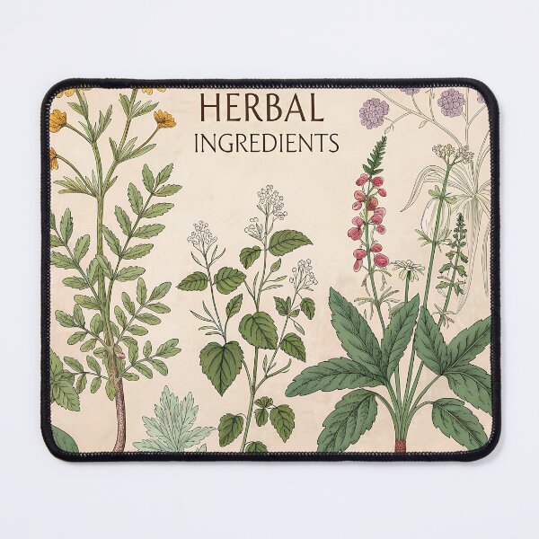 Item preview, Vintage Herbal Botanical Illustration – Medicinal Plants Artwork designed and sold by TrendThreadsfor.