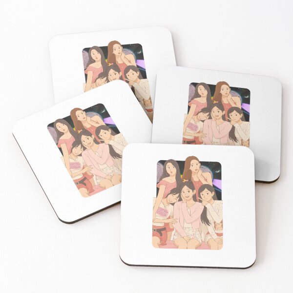 Item preview, Red Velvet Cartoon Illustration Group Members Kpop Collage Design designed and sold by HELL0WBELLO.