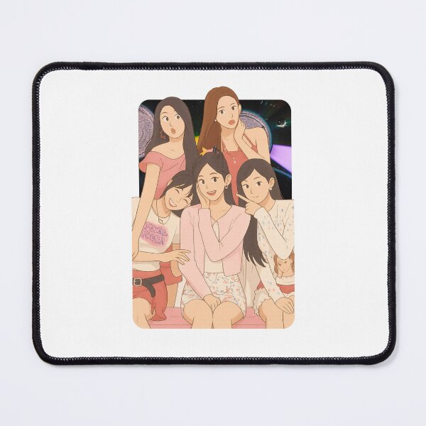 Item preview, Red Velvet Cartoon Illustration Group Members Kpop Collage Design designed and sold by HELL0WBELLO.