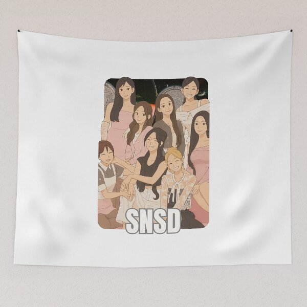 Item preview, Girls’ Generation (SNSD) Name Cartoon Illustration Group Members Kpop Collage Design designed and sold by HELL0WBELLO.