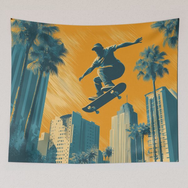 Item preview, Sun-Soaked Ollie Over the City designed and sold by ArgentoArt.