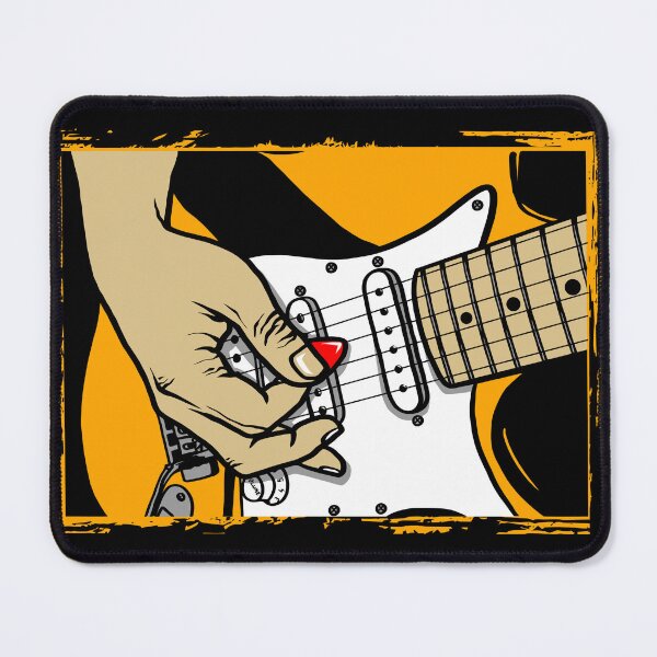 Item preview, Playing rock metal guitar with a pick designed and sold by Joncasmiart.