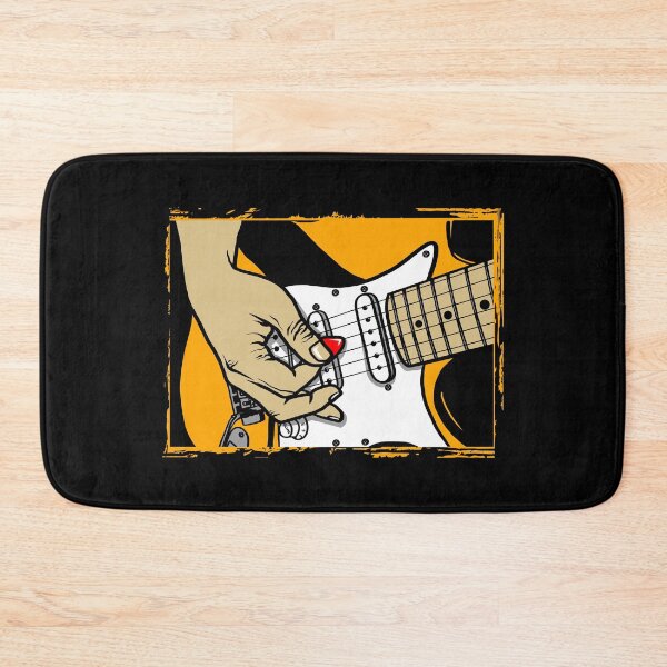 Item preview, Playing rock metal guitar with a pick designed and sold by Joncasmiart.