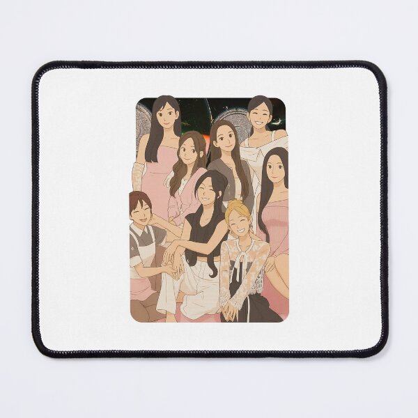 Item preview, Girls’ Generation (SNSD) Cartoon Illustration Group Members Kpop Collage Design designed and sold by HELL0WBELLO.