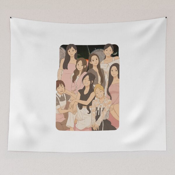 Item preview, Girls’ Generation (SNSD) Cartoon Illustration Group Members Kpop Collage Design designed and sold by HELL0WBELLO.