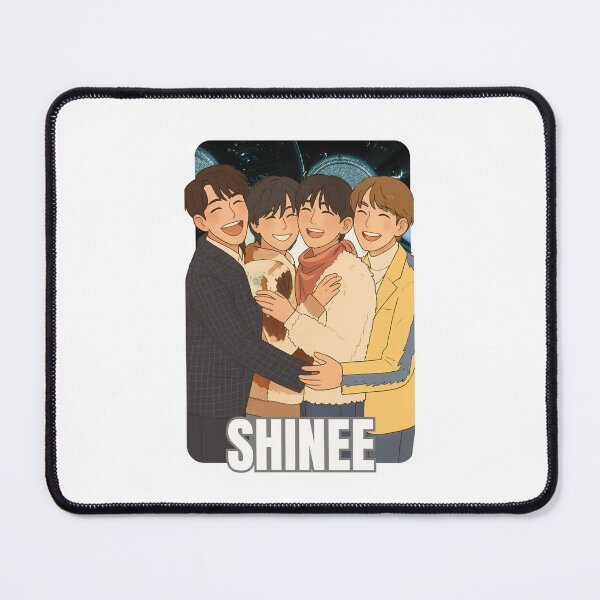 Item preview, SHINee Name Cartoon Illustration Group Members Kpop Collage Design designed and sold by HELL0WBELLO.