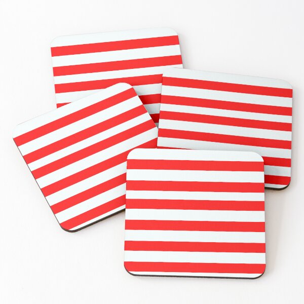 Item preview, Bright Red and White Stripes designed and sold by Groovy Looks.