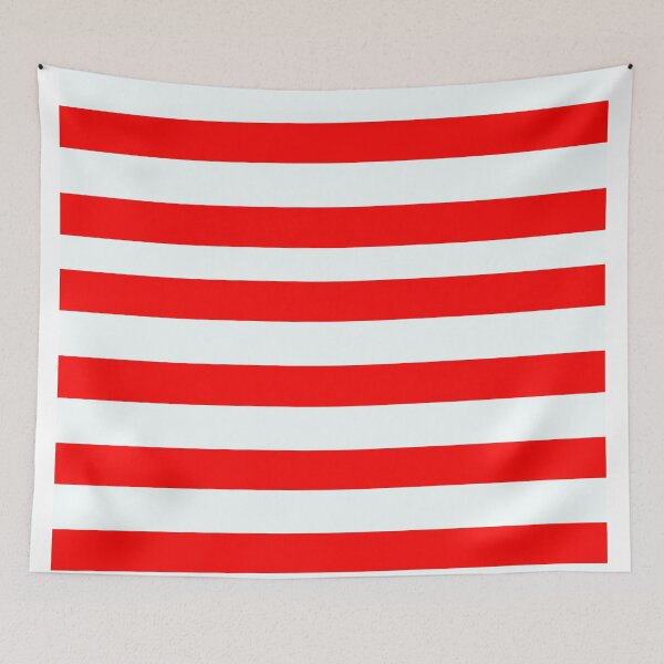 Item preview, Bright Red and White Stripes designed and sold by Groovy Looks.
