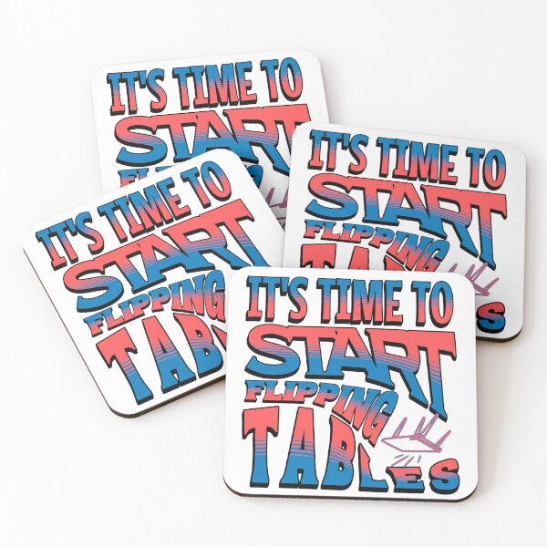 Item preview, Its Time To Start Flipping Tables Funny Quote Typography Design designed and sold by ArtDesignTp.