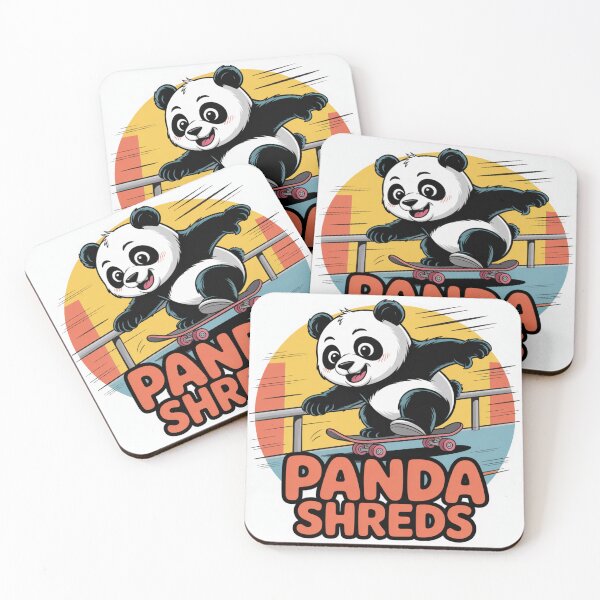 Item preview, Cartoon Panda Skateboarding Design designed and sold by GRAPHIX444.
