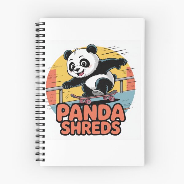 Item preview, Cartoon Panda Skateboarding Design designed and sold by GRAPHIX444.