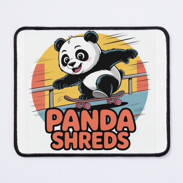 Item preview, Cartoon Panda Skateboarding Design designed and sold by GRAPHIX444.