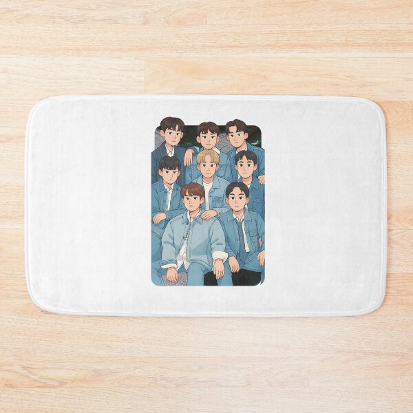 Item preview, EXO Cartoon Illustration Group Members Kpop Collage Design designed and sold by HELL0WBELLO.
