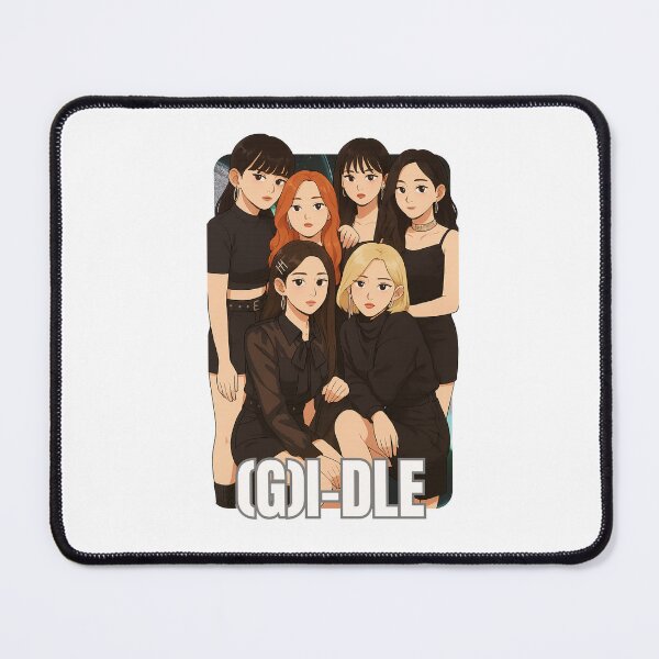 Item preview, I-dle Name Cartoon Illustration Group Members Kpop Collage Design designed and sold by HELL0WBELLO.