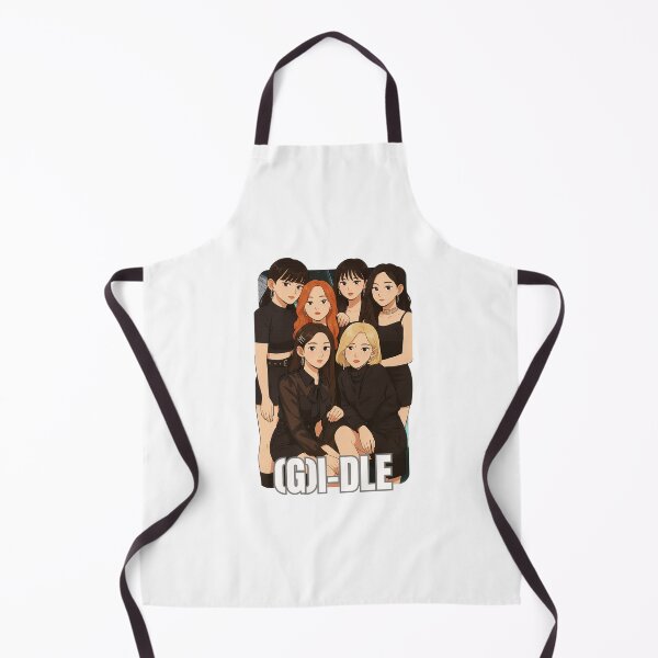 Item preview, I-dle Name Cartoon Illustration Group Members Kpop Collage Design designed and sold by HELL0WBELLO.