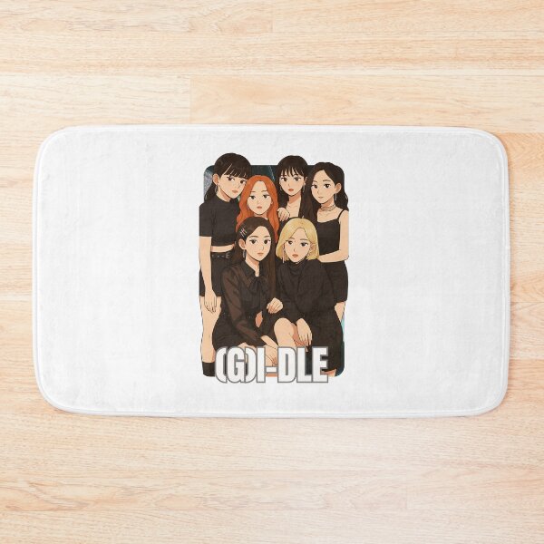 Item preview, I-dle Name Cartoon Illustration Group Members Kpop Collage Design designed and sold by HELL0WBELLO.