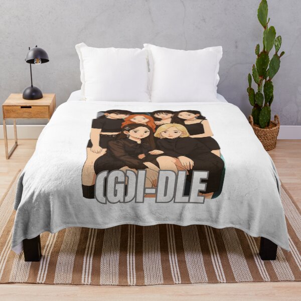 Item preview, I-dle Name Cartoon Illustration Group Members Kpop Collage Design designed and sold by HELL0WBELLO.