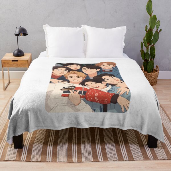 Item preview, GOT7 Cartoon Illustration Group Members Kpop Collage Design designed and sold by HELL0WBELLO.
