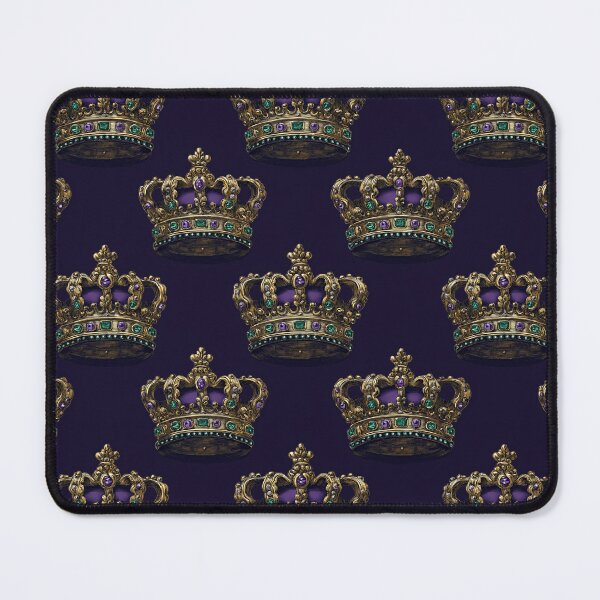 Item preview, Royal Crown Pattern – Luxury Gold & Gemstone Regal Design designed and sold by Queen Faceless Designs.