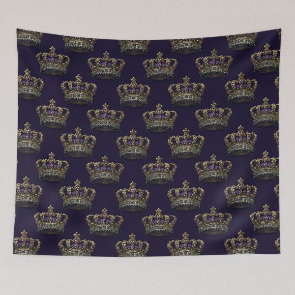 Item preview, Royal Crown Pattern – Luxury Gold & Gemstone Regal Design designed and sold by Queen Faceless Designs.