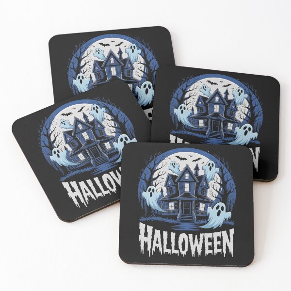 Item preview, Haunted House Halloween Night designed and sold by SoftStyleStudio ⭐⭐⭐.