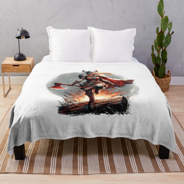Item preview, Viking Warrior – Bold Norse Fighter Artwork for Fantasy Fans designed and sold by Lag-Threads.