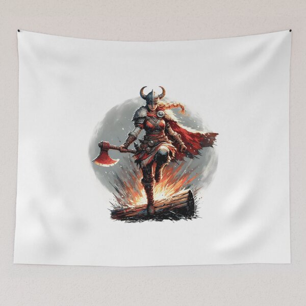Item preview, Viking Warrior – Bold Norse Fighter Artwork for Fantasy Fans designed and sold by Lag-Threads.