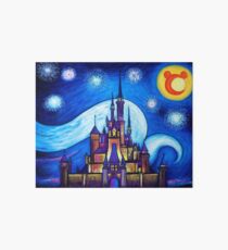 Starry Night Over The Castle Art Board