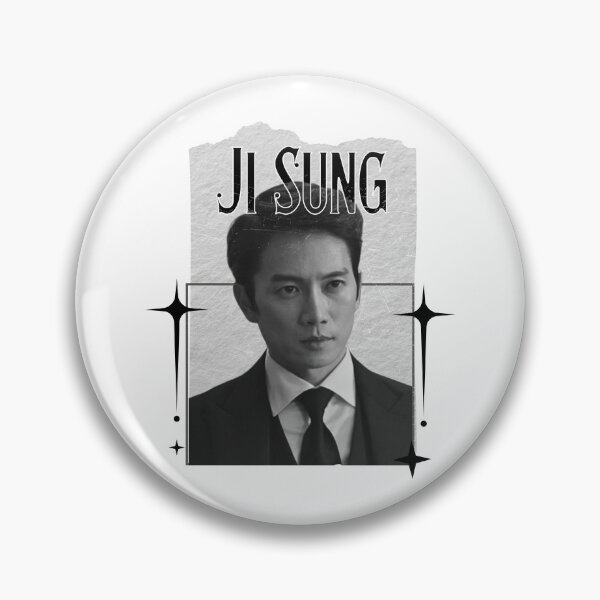Item preview, Ji Sung Korean Actor K-Drama Scrapbook Collage Cozy Y2K Vintage Design designed and sold by HELL0WBELLO.