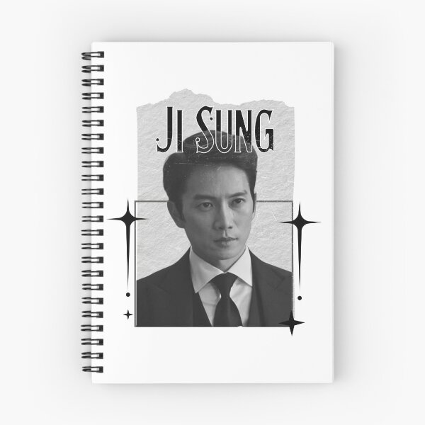 Item preview, Ji Sung Korean Actor K-Drama Scrapbook Collage Cozy Y2K Vintage Design designed and sold by HELL0WBELLO.