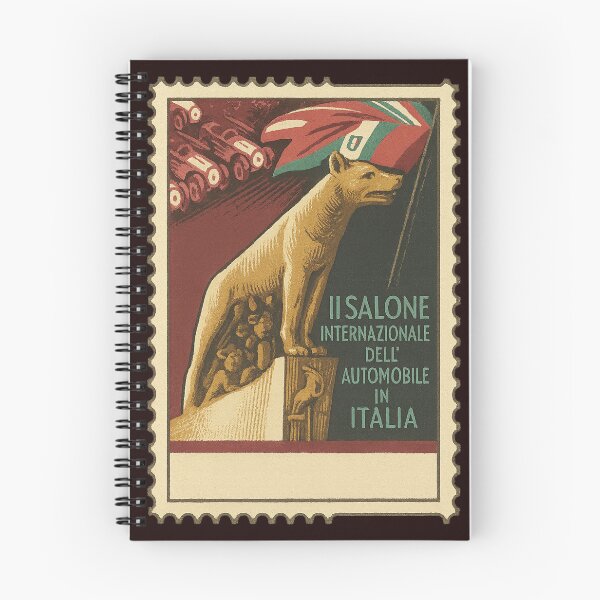 Item preview, italian automobile exposition - vintage stamp design  designed and sold by BashPIXIE.