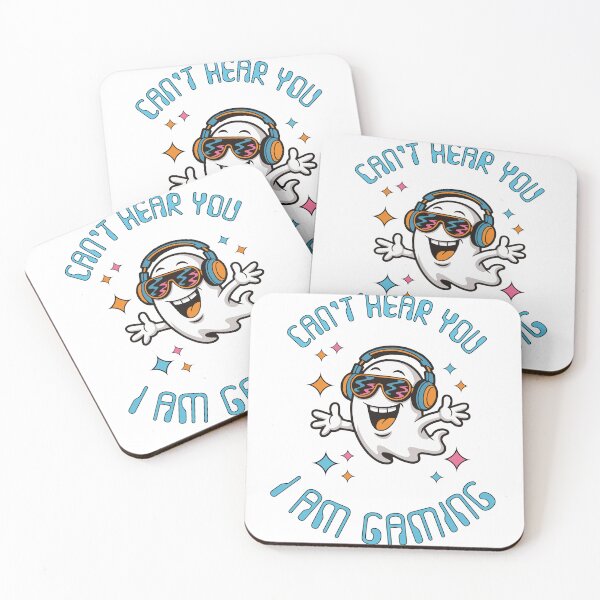 Item preview, Gaming Ghost - "I can't hear you, I'm gaming" designed and sold by retroPODshop.