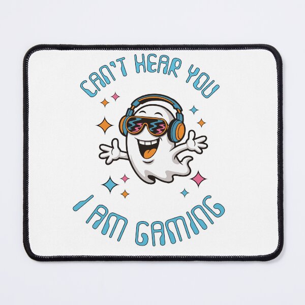 Item preview, Gaming Ghost - "I can't hear you, I'm gaming" designed and sold by retroPODshop.