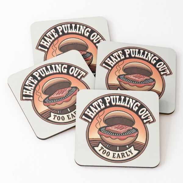 Item preview, Funny BBQ Grill Joke I Hate Pulling Out Too Early designed and sold by ArtDesignTp.